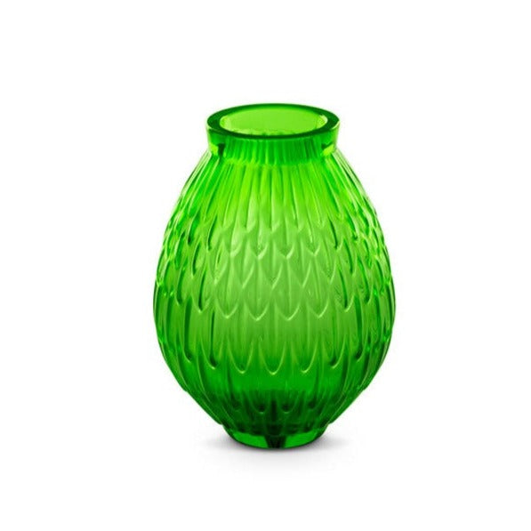 Lalique Empreinte Animale Plumes Small Vase