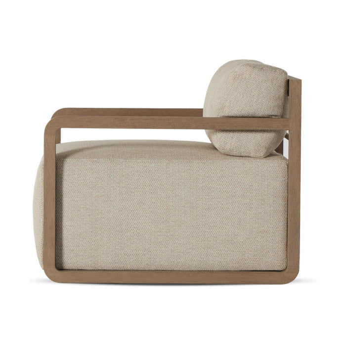 Stroud Outdoor Swivel Chair-Brown/Sand