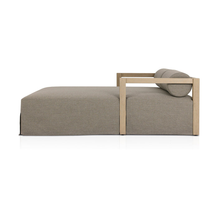Laskin Outdoor Daybed-Washed Brown-Fsc