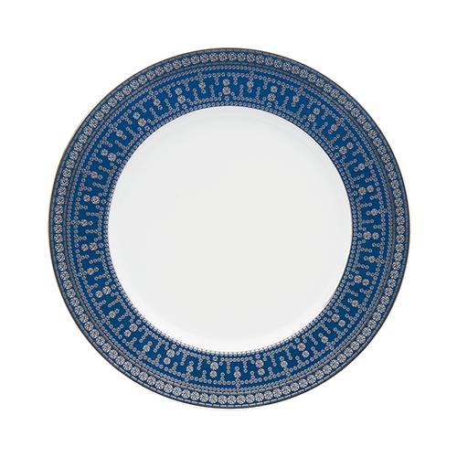Haviland Tiara Large Dinner Plate - Prussian Blue Platinum