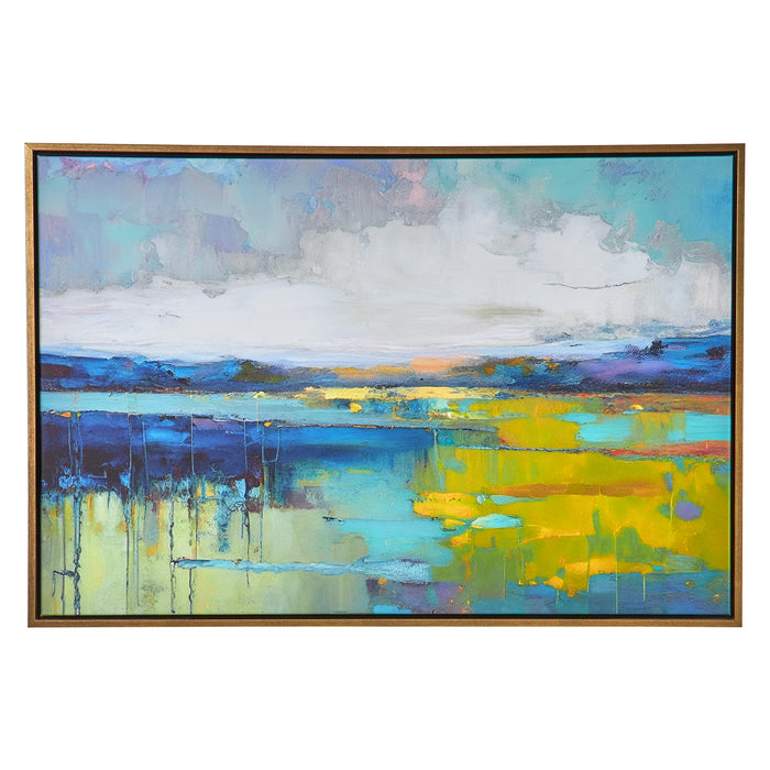 Modern Accents Sunset Over Calm Water by Jay Bryant Ward Art
