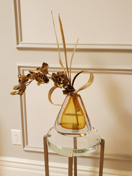 John Richard Gold Botanical / Vase Display Floor Sample