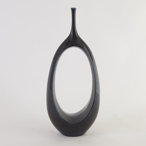Global Views Open Oval Ring Vase