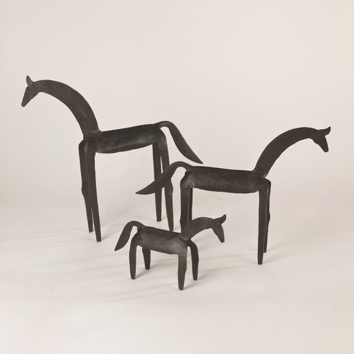 Global Views Primitive Iron Horse Sculpture