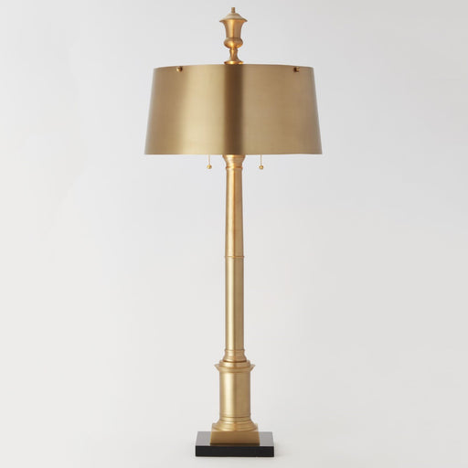 Global Views Library Lamp-Antique Brass