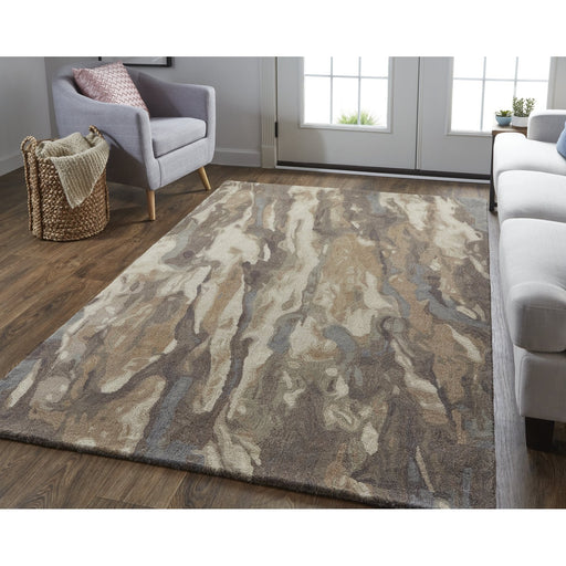 Feizy Amira 8632F Rug in Tan / Brown