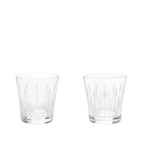 Lalique Lotus Buds And Blossoms Tumblers - Set of 2