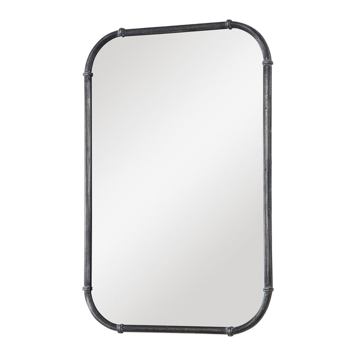Modern Accents Rectangular Rustic Industrial Mirror