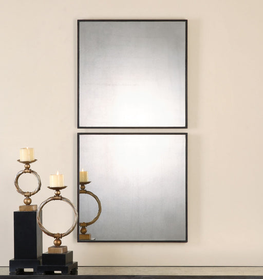 Uttermost Matty Antiqued Square Mirrors - Set of 2
