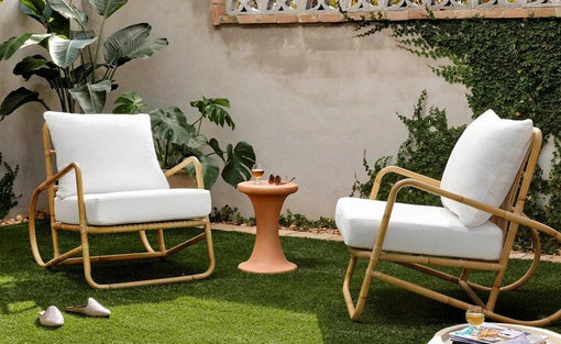 Riley Outdoor Chair-Faux Rattan