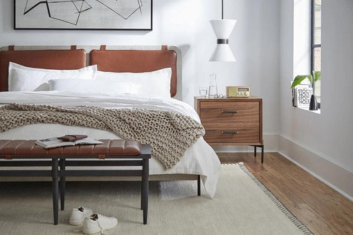 ART Furniture Bobby Berk Kirkeby Upholstered Bed California King- Moss