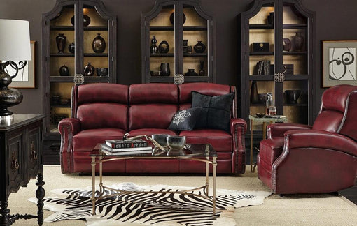 Hooker Furniture Living Room Carlisle Power Motion Sofa With Power Headrest