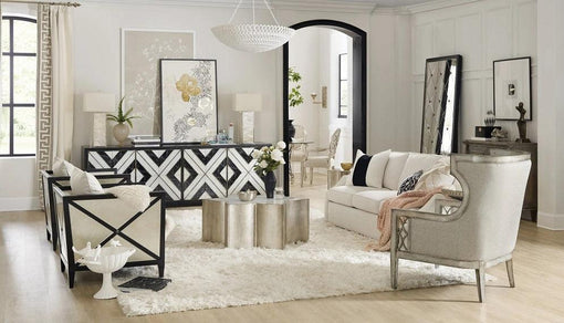 Hooker Furniture Home Entertainment Sanctuary Grand Noir Et Blanc Entertainment Console