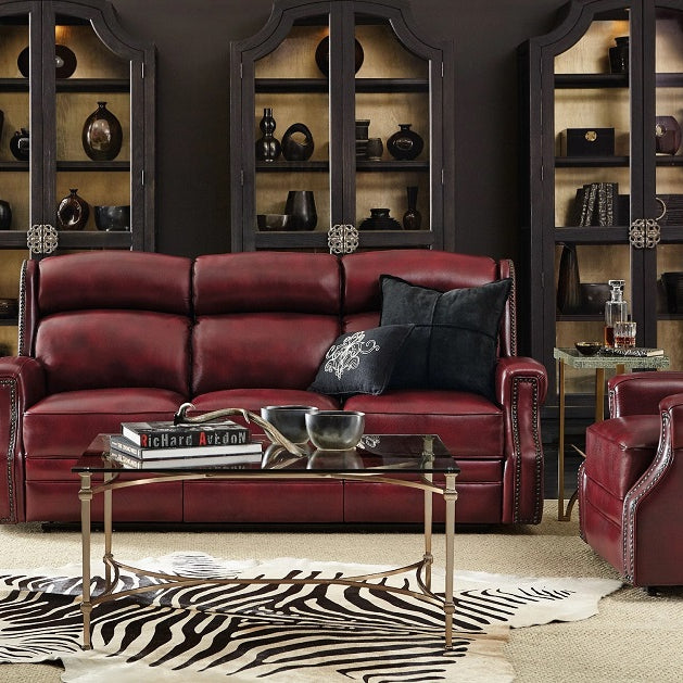 Hooker Furniture Living Room Carlisle Power Motion Sofa With Power Headrest