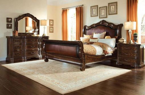 ART Furniture Valencia Upholstered Sleigh Bed Queen