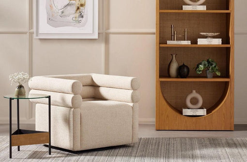 Evie Swivel Chair-Hampton Cream