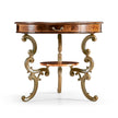 Jonathan Charles Oyster Round Table on Brass Base ( 492096-WAL )