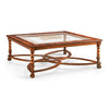 Jonathan Charles Square Oyster & Eglomise Coffee Table ( 492225-WAL-GED )