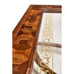 Jonathan Charles Square Oyster & Eglomise Coffee Table ( 492225-WAL-GED )