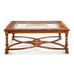 Jonathan Charles Square Oyster & Eglomise Coffee Table ( 492225-WAL-GED )