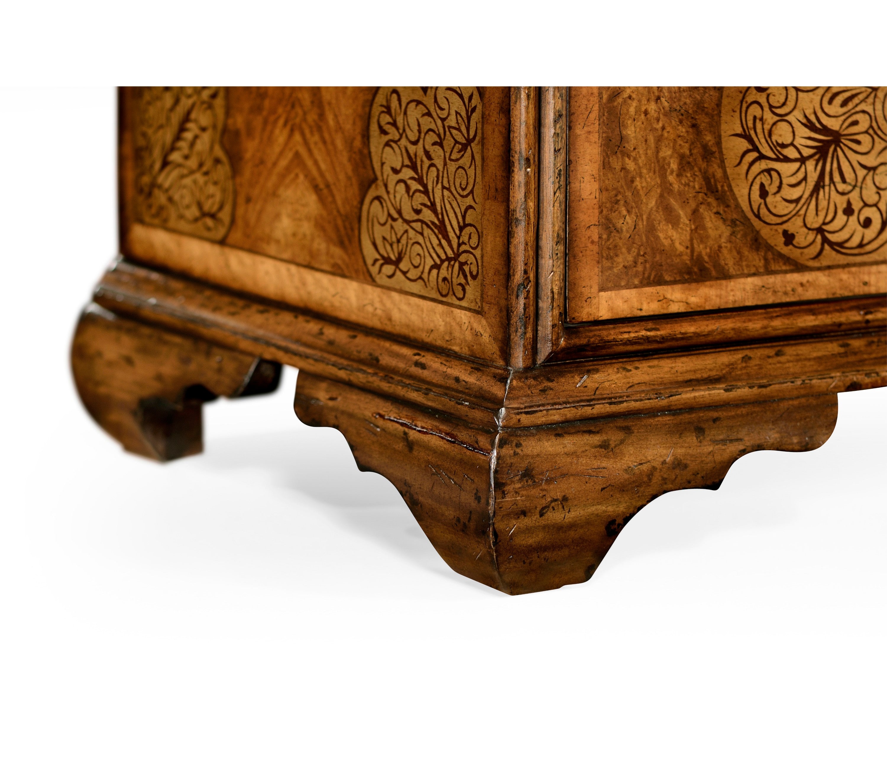 Jonathan Charles Light Walnut & Seaweed Escritoire Cabinet ( 492252-WLL )