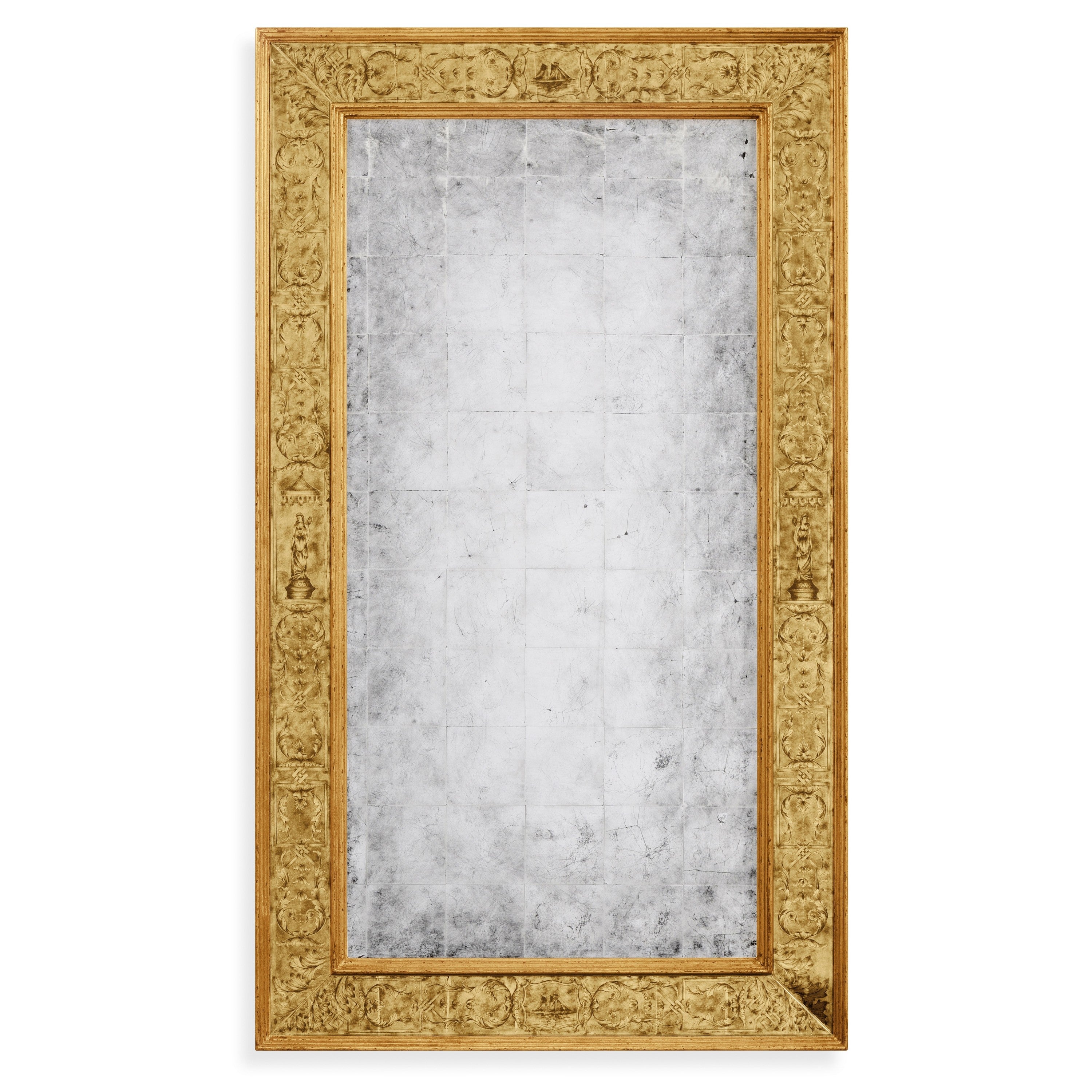 Jonathan Charles Eglomise Mirror w/ Renaissance (Gold) ( 492205-GIL-GEG-GES )