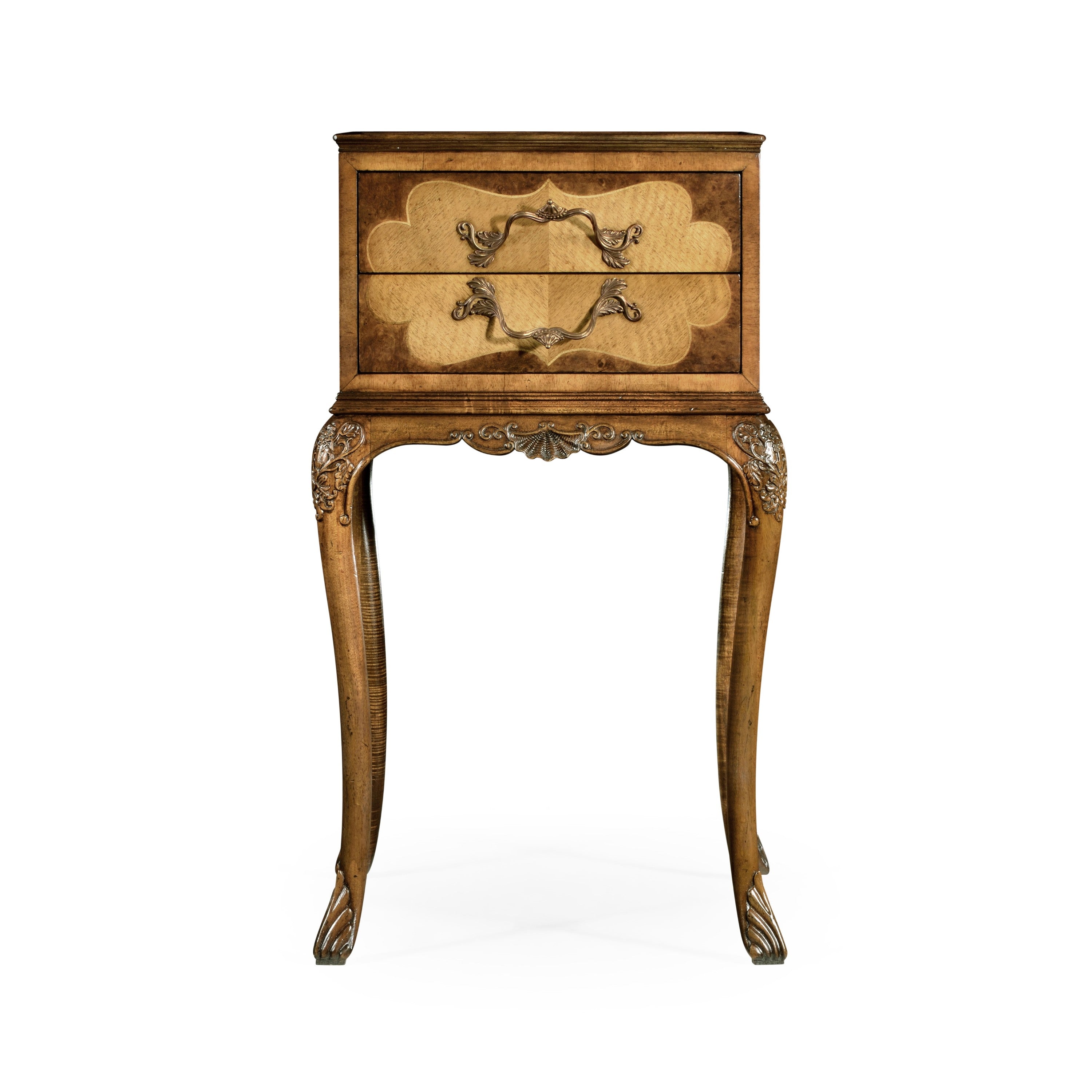 Jonathan Charles Tray Lamp Table Walnut And Satinwood ( 492560-SAM )