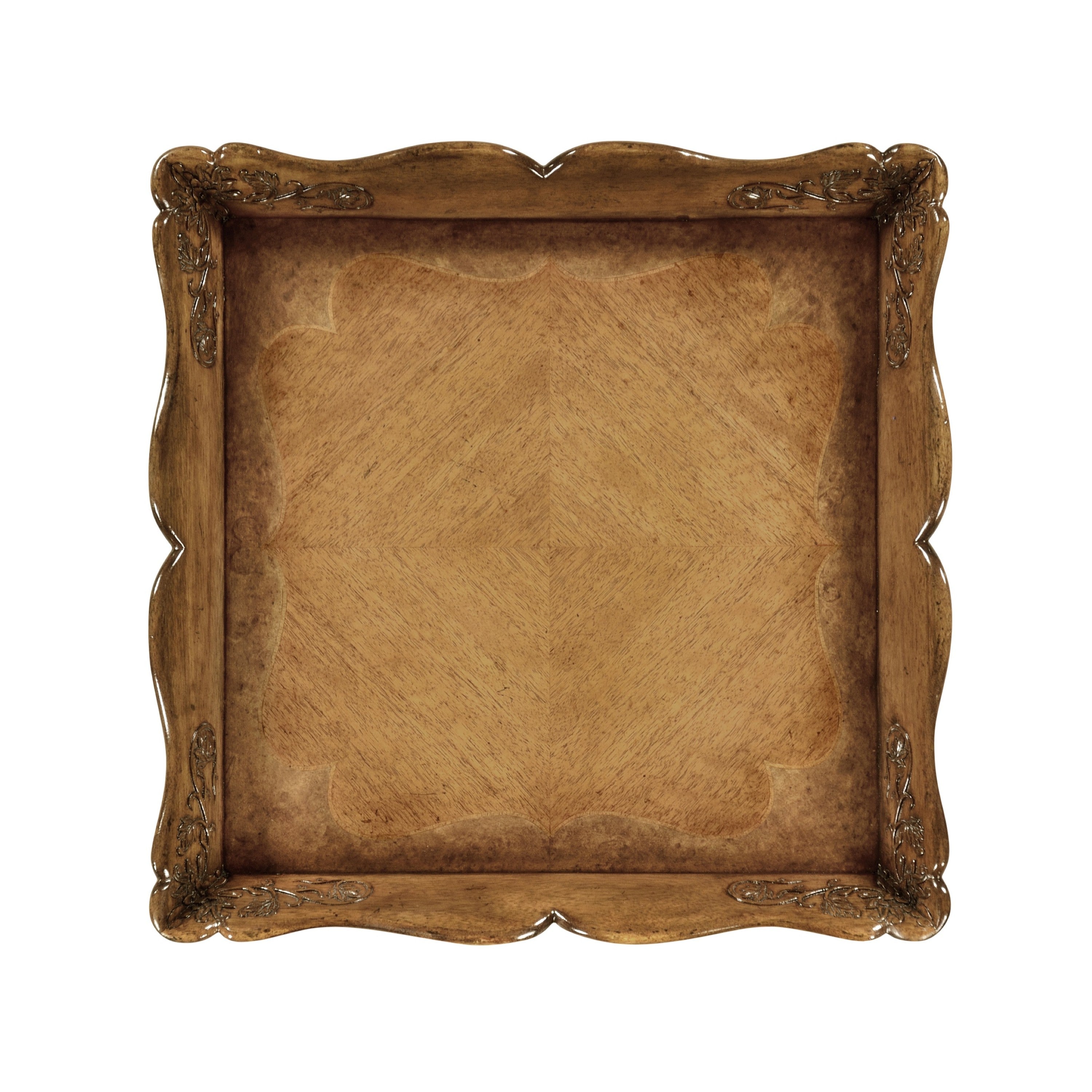 Jonathan Charles Tray Lamp Table Walnut And Satinwood ( 492560-SAM )
