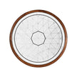 Jonathan Charles Eglomise & Walnut Round Wine Table ( 492134-WAL )