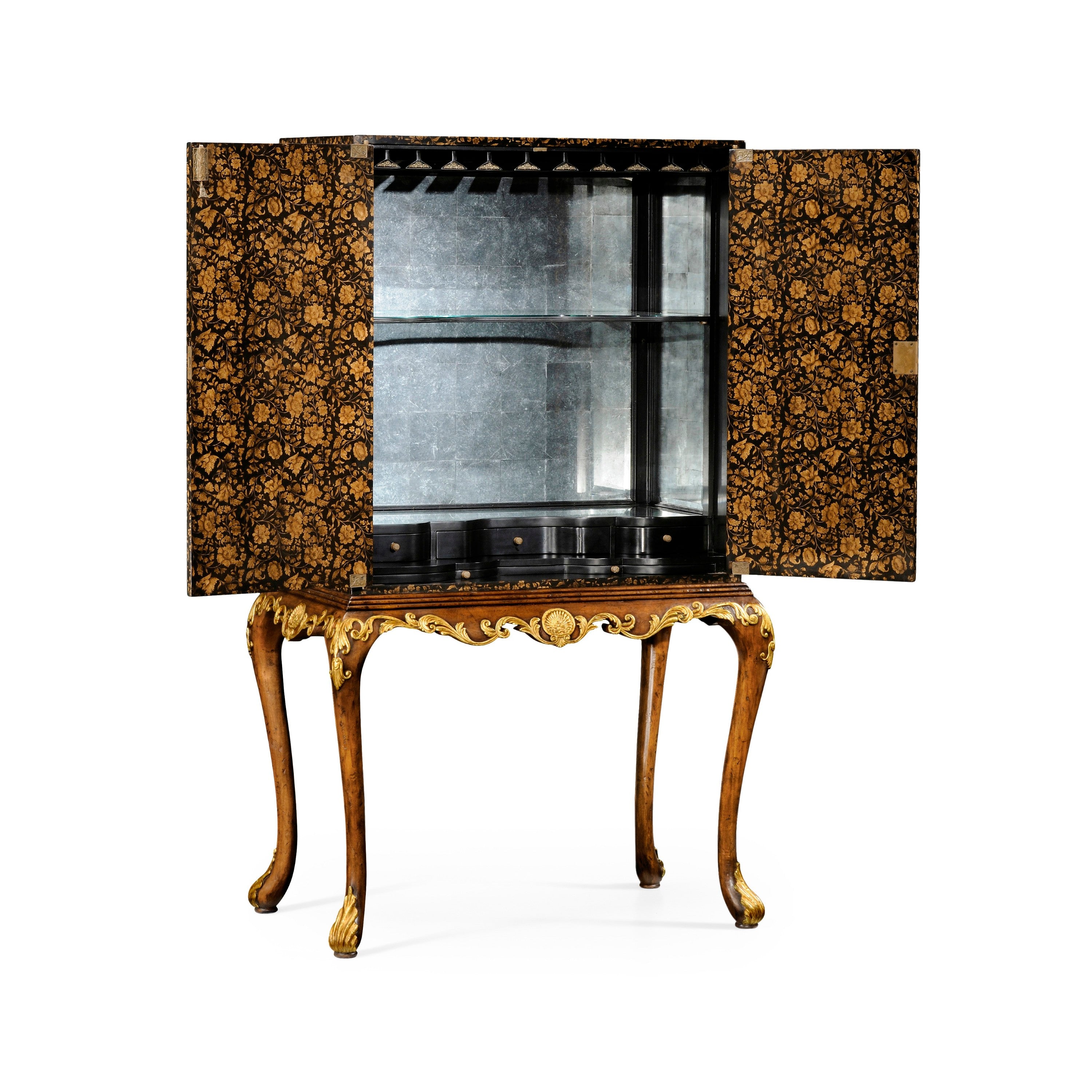 Jonathan Charles Chinoiserie Drinks Cabinet