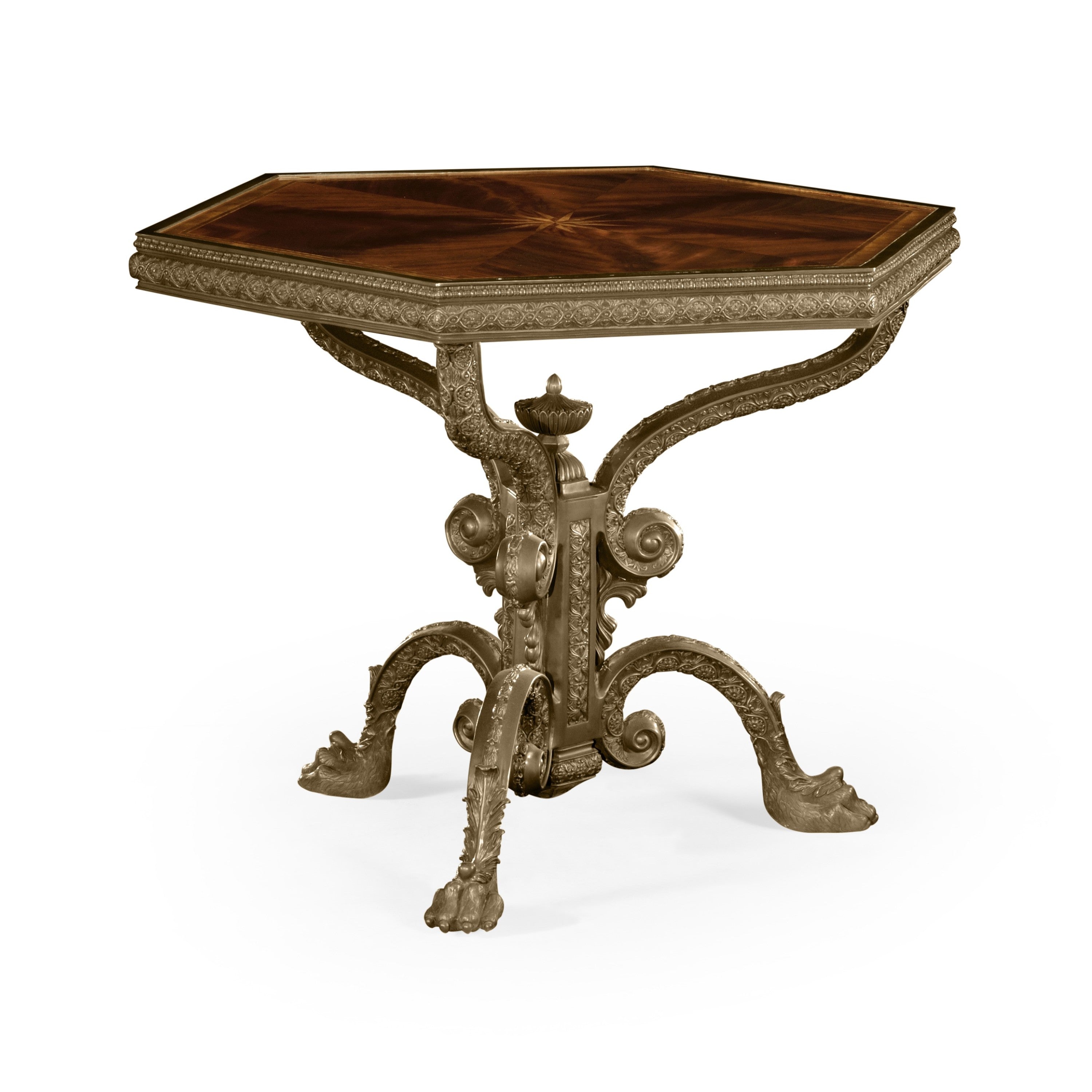 Jonathan Charles Baroque Brass Centre Table ( 492534-MAH )