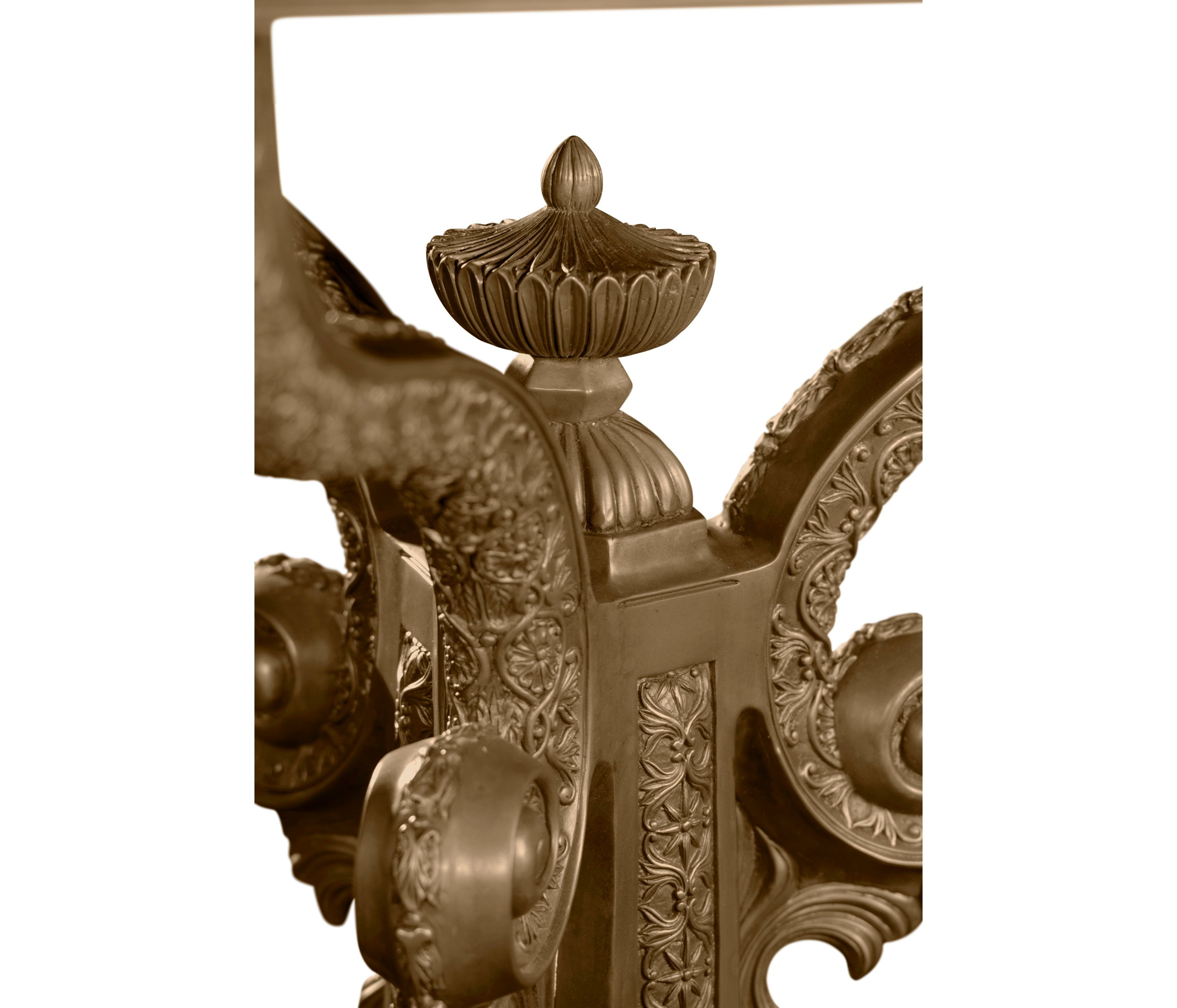 Jonathan Charles Baroque Brass Centre Table ( 492534-MAH )