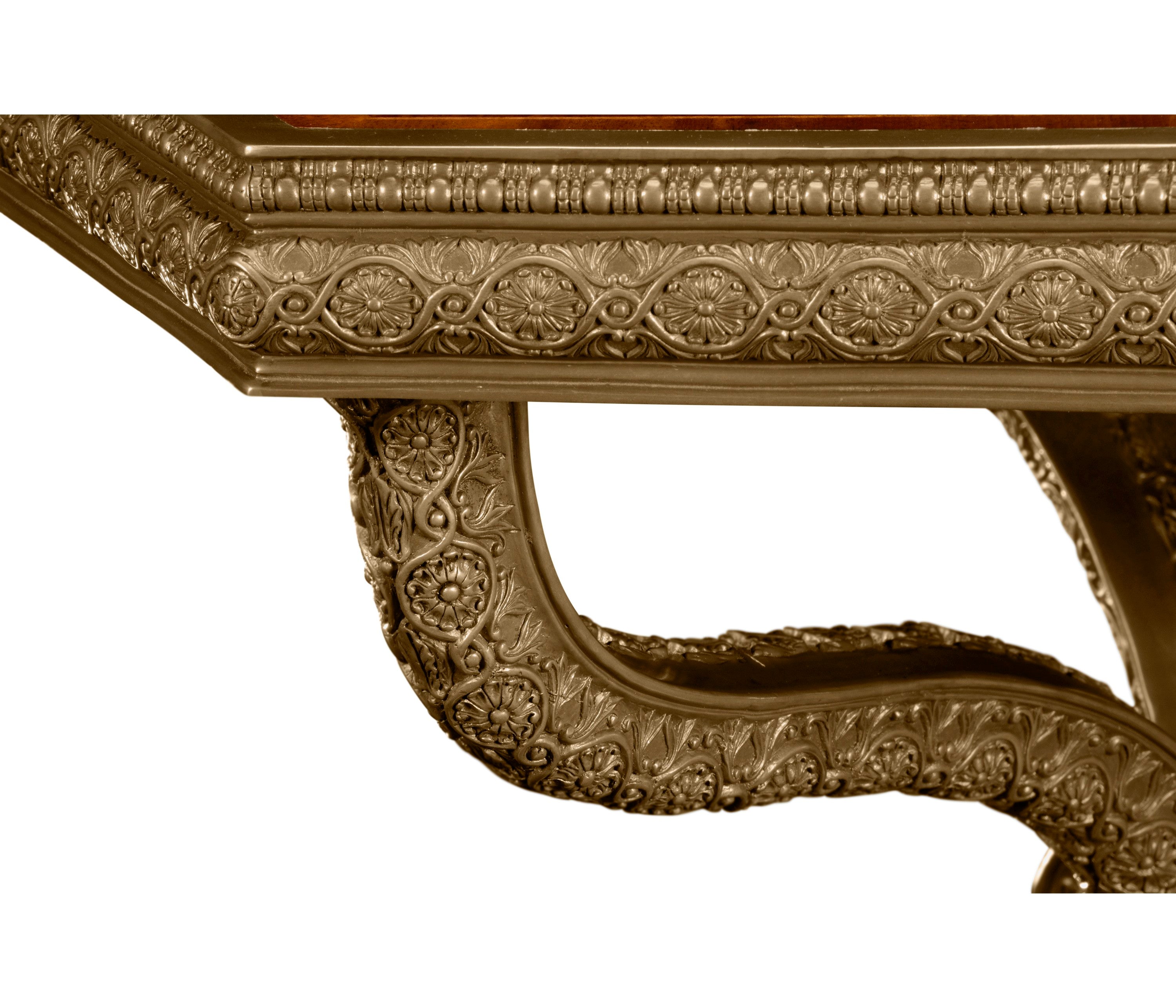 Jonathan Charles Baroque Brass Centre Table ( 492534-MAH )
