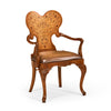 Jonathan Charles Seaweed Marquetry Armchair ( 492802-AC-WAL-L002 )