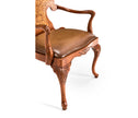 Jonathan Charles Seaweed Marquetry Armchair ( 492802-AC-WAL-L002 )