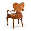 Jonathan Charles Seaweed Marquetry Armchair ( 492802-AC-WAL-L002 )
