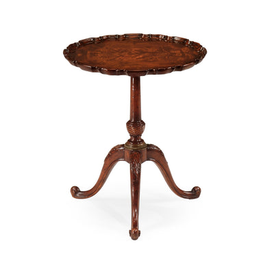 Jonathan Charles Large Mahogany "Piecrust" Lamp Table ( 492517-24D-MAH )