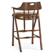 Jonathan Charles Smokers Style Dark Oak Bar Stool