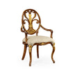 Jonathan Charles Sheraton Style Oval Back Arm Chair
