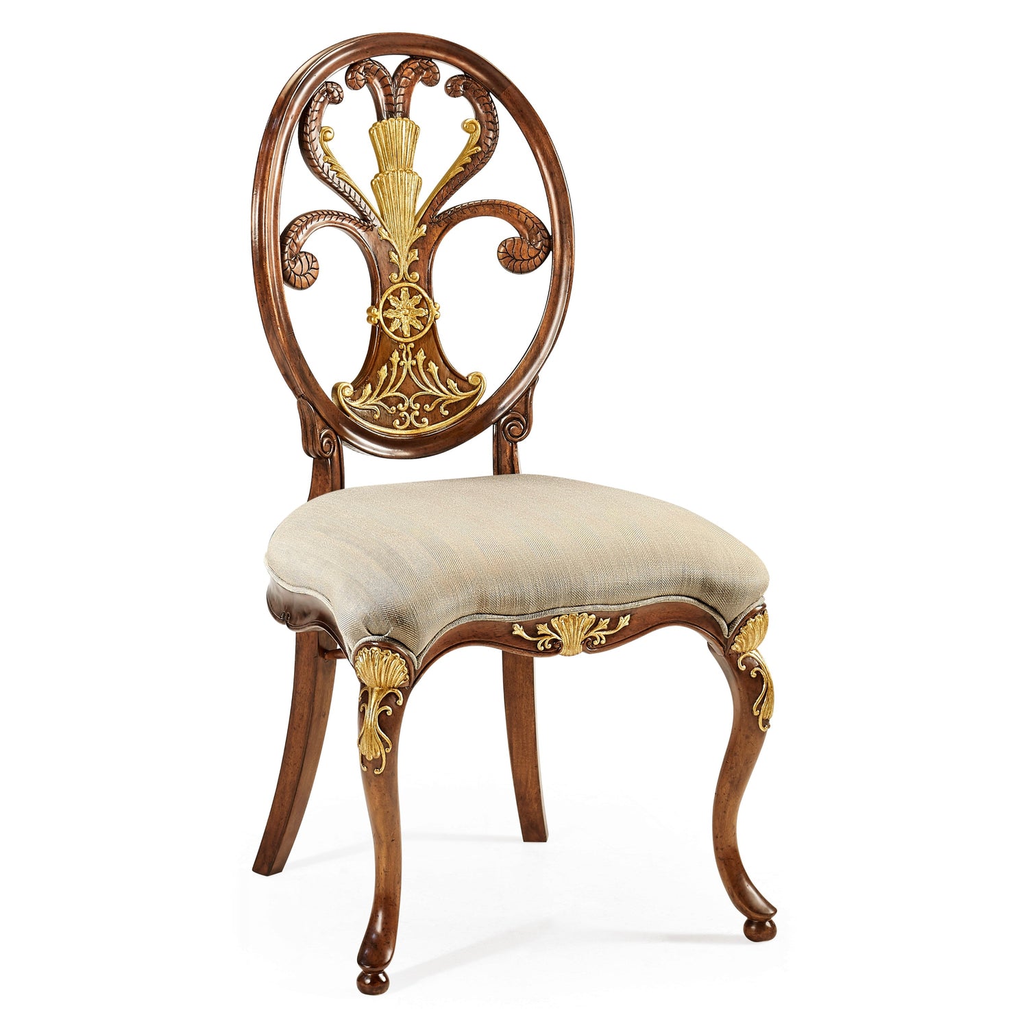 Jonathan Charles Sheraton Style Oval Back Side Chair