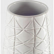 Mercana Harrier Large Gray Ceramic Dark Base White Vase Clearance