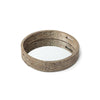 Mercana Whittier Brown Wooden Mirrored Base Tray Clearance