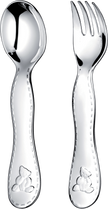 Christofle Charlie Bear Silver-Plated Two-Piece Baby Flatware Set