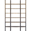 Mercana Taunton Wood and Black Iron Six Shelving Unit