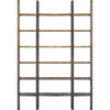 Mercana Taunton Wood and Black Iron Six Shelving Unit