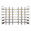 Mercana Taunton Wood and Black Iron Six Shelving Unit