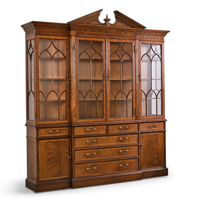 Jonathan Charles Triple Display Cabinet w/ Drawers