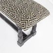Mercana Denison Black Cushion Top W Black Wood Base Accent Bench Clearance