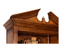 Jonathan Charles Walnut Open Bookcase with Pediment ( 493081-WAL )
