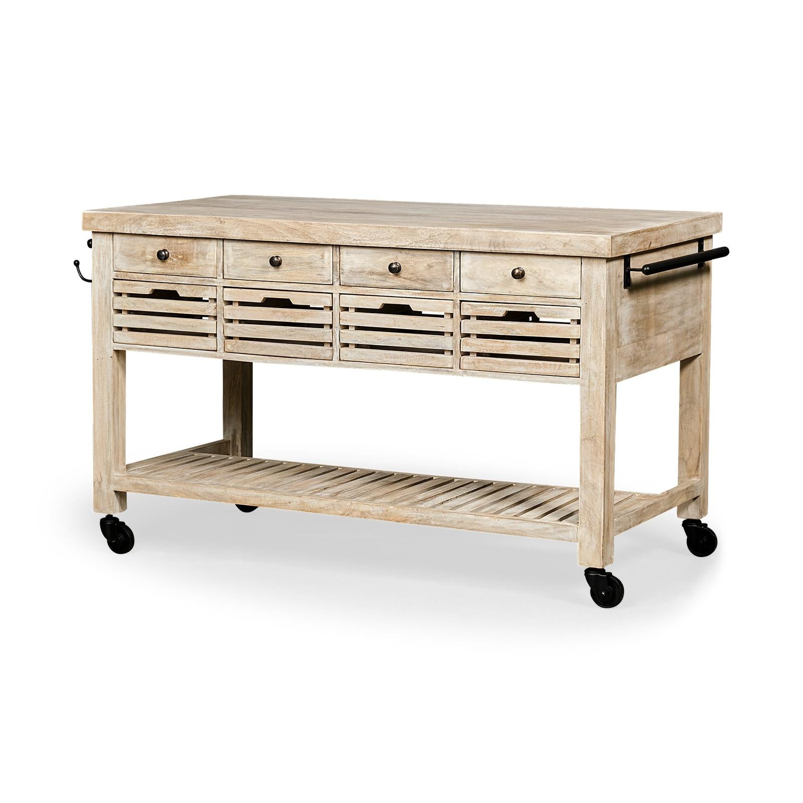 Mercana Columbia Rolling Kitchen Island Clearance